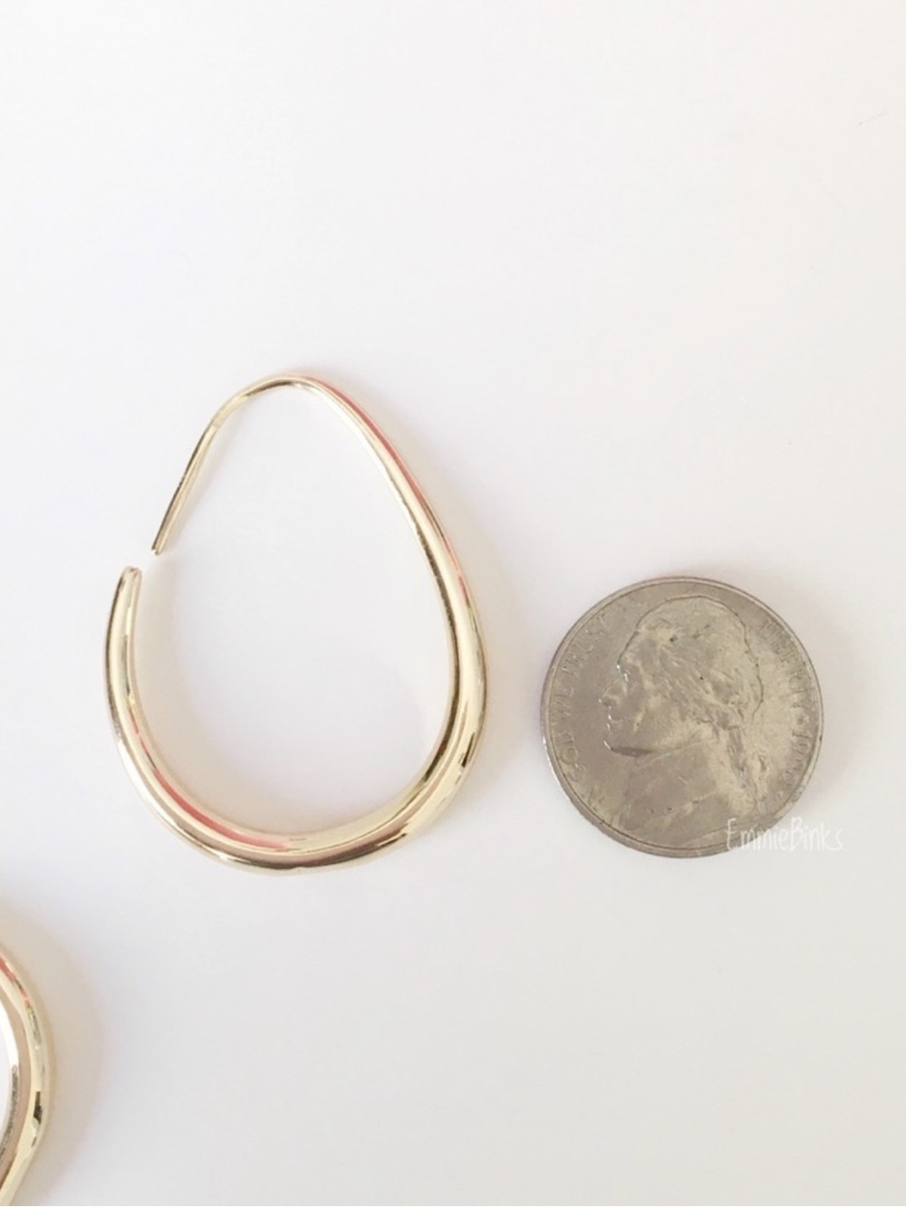 New Loft Metallic Drop Teardrop Earrings - Picture 7 of 11